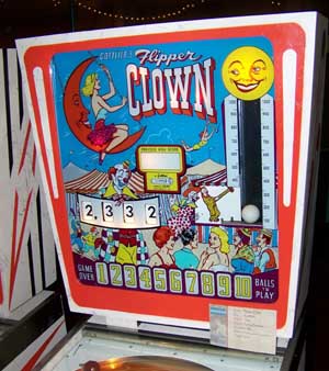 Photo of FLIPPER CLOWN backboard
